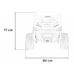 Elektrické autíčko Farmer Truck UTV Racing 4x75w červené